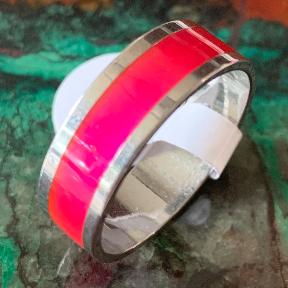 Pink stainless steel band size 11